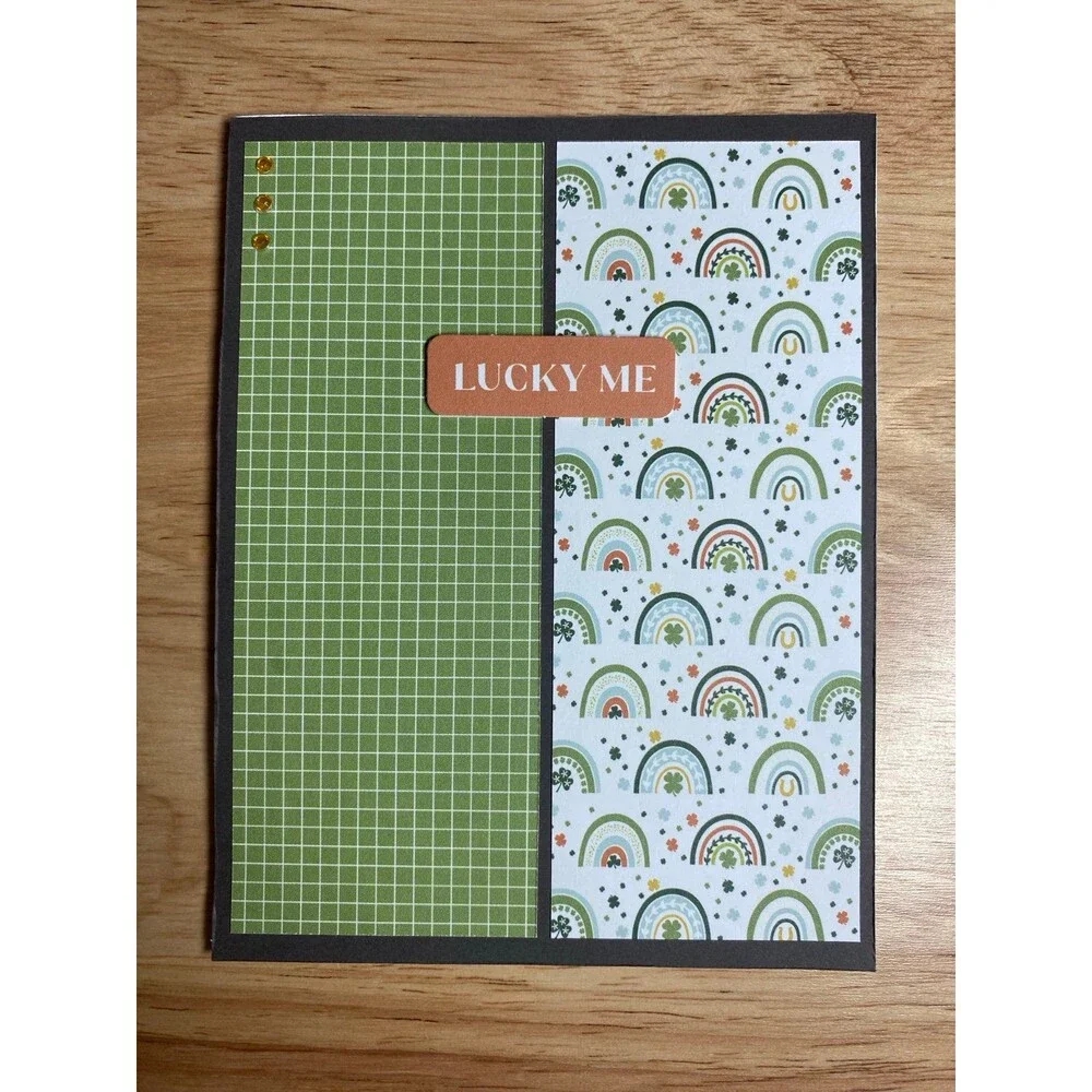 Handmade St. Patrick’s Day Blank Greeting Card A2 & Envelope